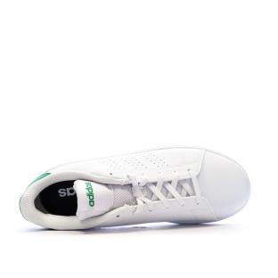 Baskets Blanches Mixte Adidas Advantage Base 2.0 J vue 3