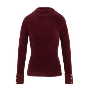 Pull Bordeaux Femme Morgan Morik vue 2