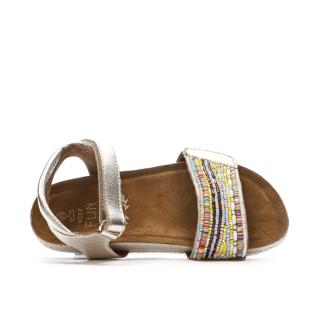 Sandales Doré et Perles Fille Mod8 Mo Charlene vue 0