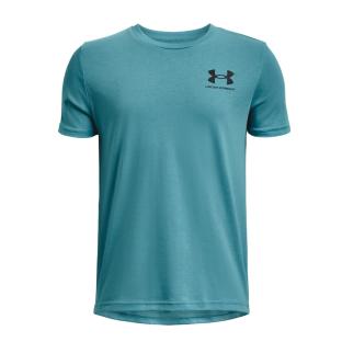 T-shirt Bleu Garçon Under Armour Chest pas cher