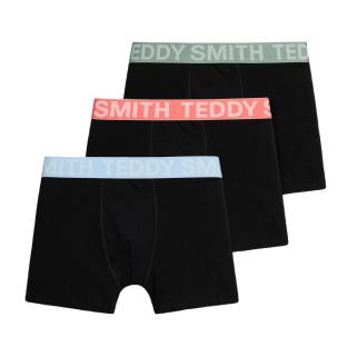 Lot de 3 Boxers Noirs Homme Teddy Smith 1TS/52/11 pas cher
