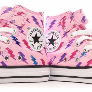 Baskets Roses Fille Converse All Star Electric Bolt vue 7