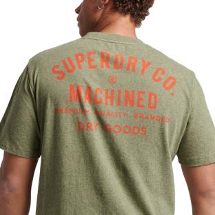 T-shirt Kaki Homme Superdry Workwear vue 2