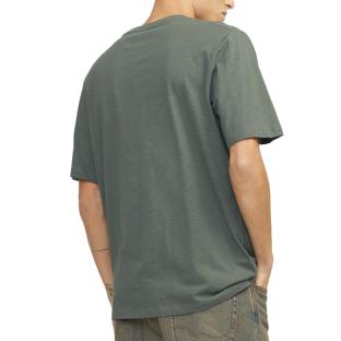 T-shirt Vert Homme Jack & Jones 12250435 vue 2