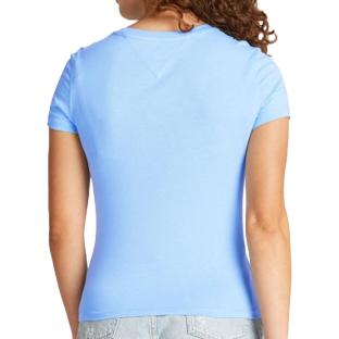 T-shirt Bleu/Blanc Femme Tommy Hilfiger Essential vue 2
