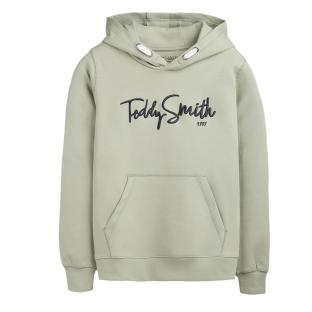 Sweat à Capuche Teddy Smith Siclass Hoody J Pour Garçon - Coton, Manches Longues, Couleur Noir