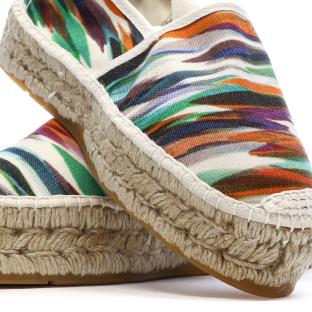 Espadrilles Blanches/Vertes Femme Pare Gabia La FÉe vue 0