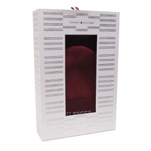 Ensemble bonnet et écharpe tube Rouge Enfant Tommy Hilfiger Giftpack vue 2