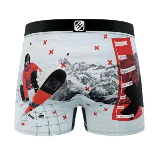 Boxer Gris/Rouge Garçon Freegun Montagne vue 0