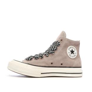 Baskets Taupe Femme Converse Chuck 70 Suede pas cher