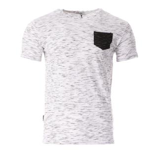 T-shirt Blanc Chiné Homme Paname Brothers pas cher