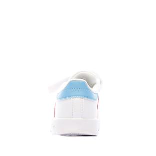 Baskets Blanches Fille Adidas Breaknet Cf I vue 4