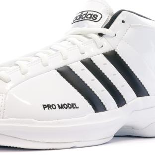 Chaussures de Basketball Blanches Homme Adidas Pro Model 2G vue 7