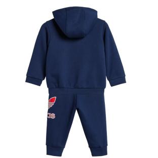Survêtement Marine/Rouge Garçon Adidas Hoodie vue 0