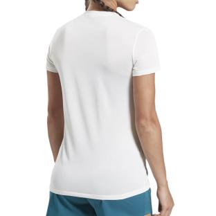 Maillot de sport Blanc Femme Reebok OSR vue 2