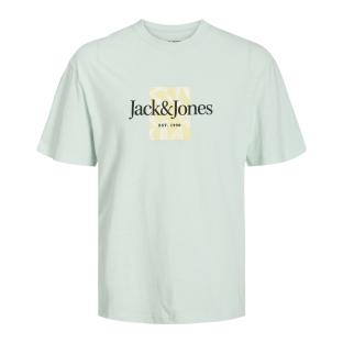 T-shirt Vert/Jaune Garçon Jack & Jones Branding pas cher
