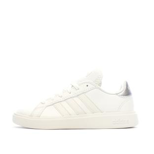 Baskets Ecru Femme Adidas Grand Court Base 2.0 vue 0