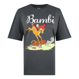 T-Shirt Gris Femme Disney Bambi Springing vue 0