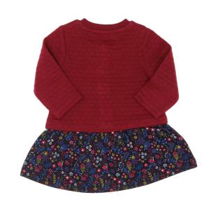 Robe Marine/Fuchsia à fleurs Fille EOM Emini vue 2