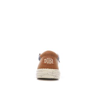 Chaussures Grises Chiné Homme Hey Dude Wally Jersey vue 3