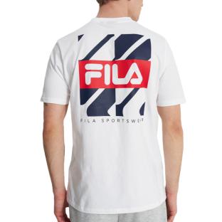 T-shirt Blanc Homme Fila Graphic vue 2