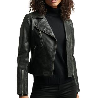 Veste Noire Femme Superdry Studios pas cher