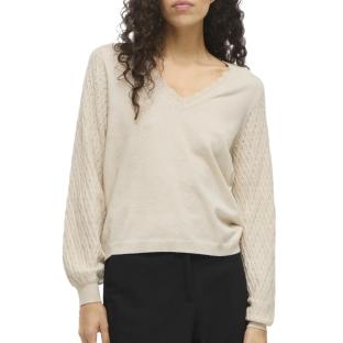 Pull Beige Femme Vila Emi Rev pas cher