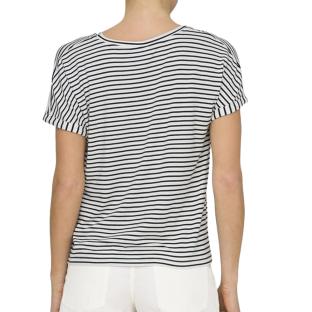 T-Shirt Blanc/Noir Femme JDY Sissy vue 2