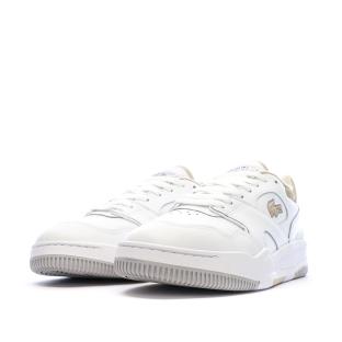 Baskets Blanc/Camel Femme Lacoste Lineshot vue 0
