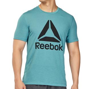 T-shirt Bleu Homme Reebok Workout pas cher