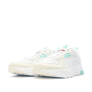 Baskets Blanches/Bleu/Rose Homme Puma Trinity Lite vue 0