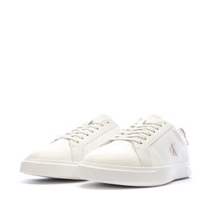 Baskets Blanc/Rose Femme Calvin Klein Jeans Low Pro Cups vue 0