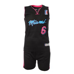 Miami Heat Ensemble de basket Noir Enfant Sport Zone pas cher