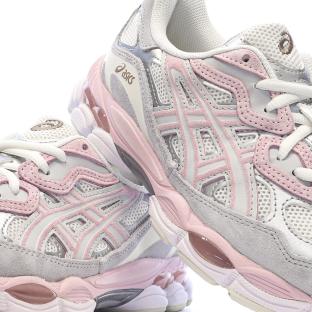Zapatillas blancas/rosa para hombre Asics Gel-nyc ver 0