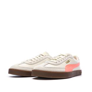 Baskets Beiges/Roses Femme Puma Club Ii Era vue 6