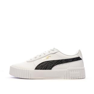 Baskets Blanches/Noires Femme Puma Carina 2.0 399397 pas cher