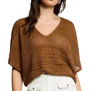 Jersey marrón para mujer de Morgan Tricotages Fantaisies ver 0
