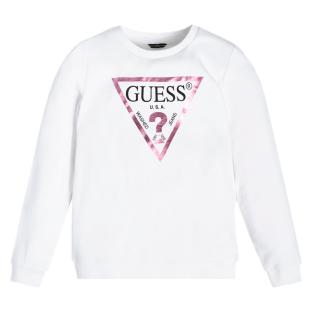 Sweat Blanc Fille Guess pas cher