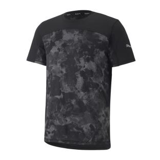 T-shirt Noir Homme Puma Run Graphic pas cher