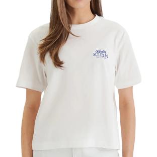 T-Shirt Blanc Femme Calvin Klein Jeans Classics vue 0