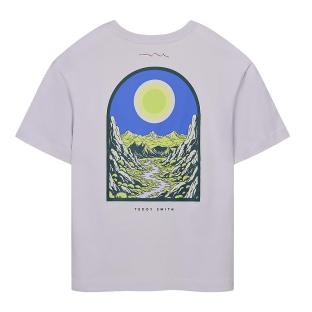 T-Shirt Violet Garçon Teddy Smith Anik vue 0