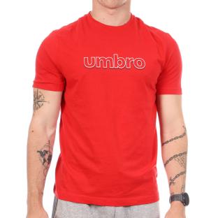 T-shirt Rouge Homme Umbro Outl Net vue 0