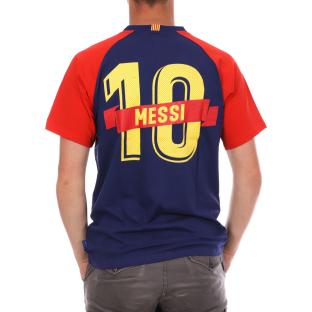 T-shirt Marine Homme Messi FC Barcelone vue 2