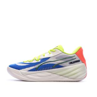 Chaussures de Basketball Blanches/Bleu Homme Puma All-pro Nitro vue 0