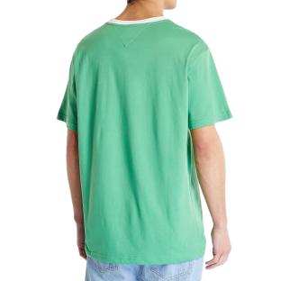 T-shirt Vert Homme Tommy Hilfiger Label Ringe vue 2