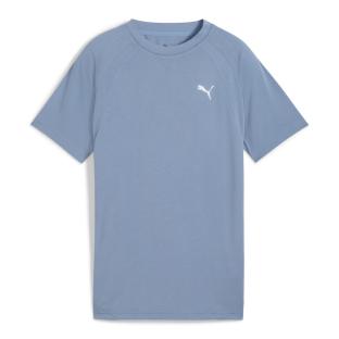 T-Shirt Bleu Garçon Puma Evostripe vue 0