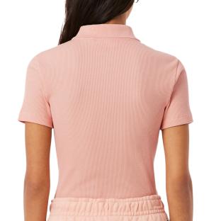 Polo naranja para mujer de Lacoste, corte ajustado ver 0