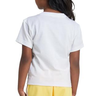 T-Shirt Blanc/Noir Fille Adidas Trefoil vue 0
