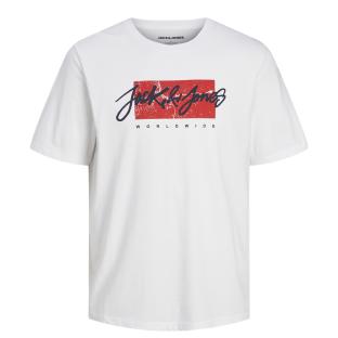 T-Shirt Blanc Garçon Jack & Jones Whtiley pas cher