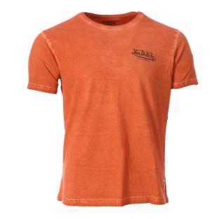 T-shirt Orange Homme Von Dutch TOUR pas cher